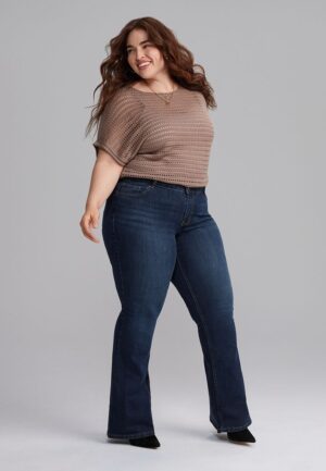 Plus Size m jeans by maurices&trade; Classic Flare Mid Rise Jean