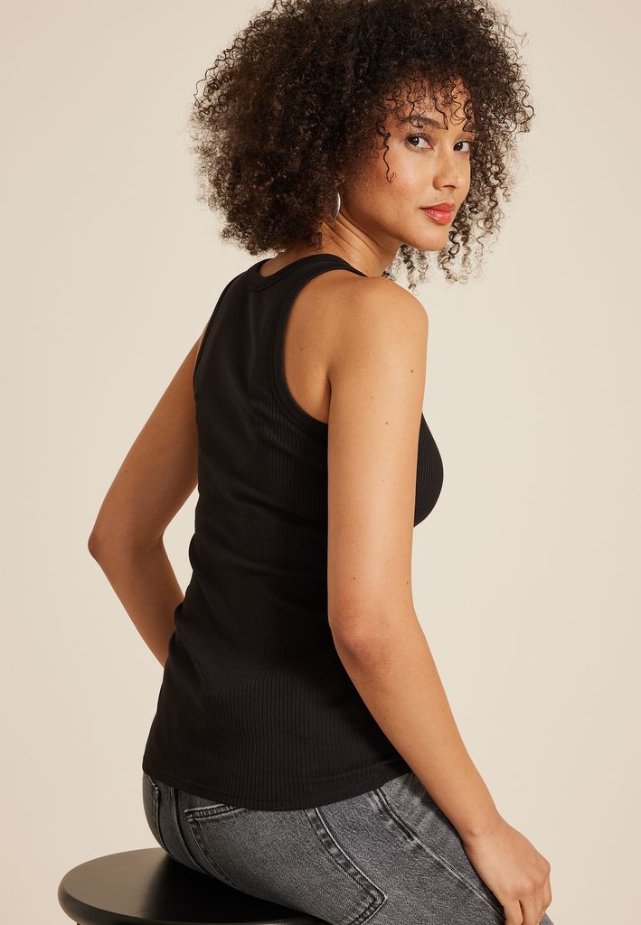 24/7 Highline Solid Fitted Ribbed Tank Top - Image 2