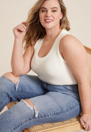 Plus Size 24/7 U Line Tank Top