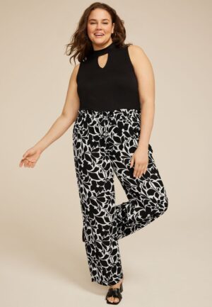 Plus Size Palazzo Wide Leg Pant