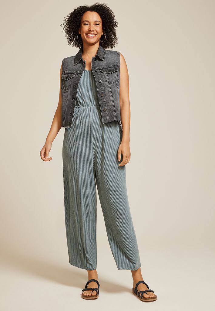 Bare Wavy Ribbed Jumpsuit - Image 3