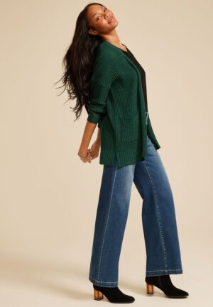 Chenille Open Front Cardigan