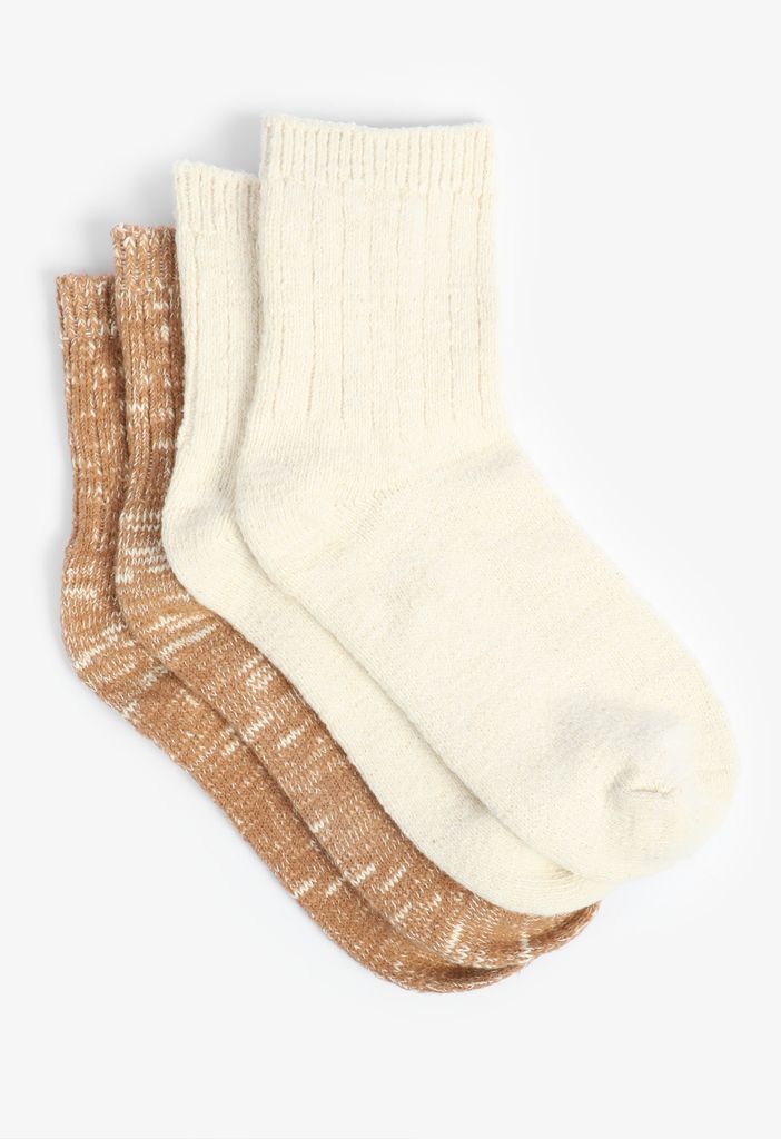 2 Pack Spacedye Short Crew Socks