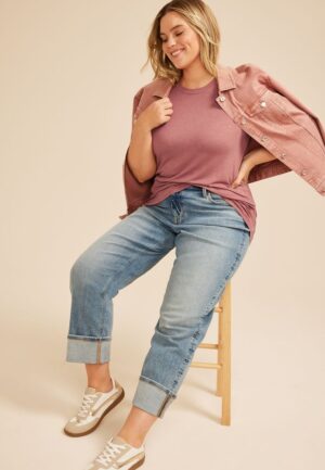 Plus Size 24/7 Kennedy Crew Neck Tee