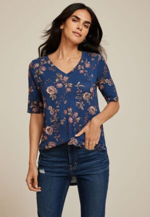 24/7 Olivia Floral Tunic Tee