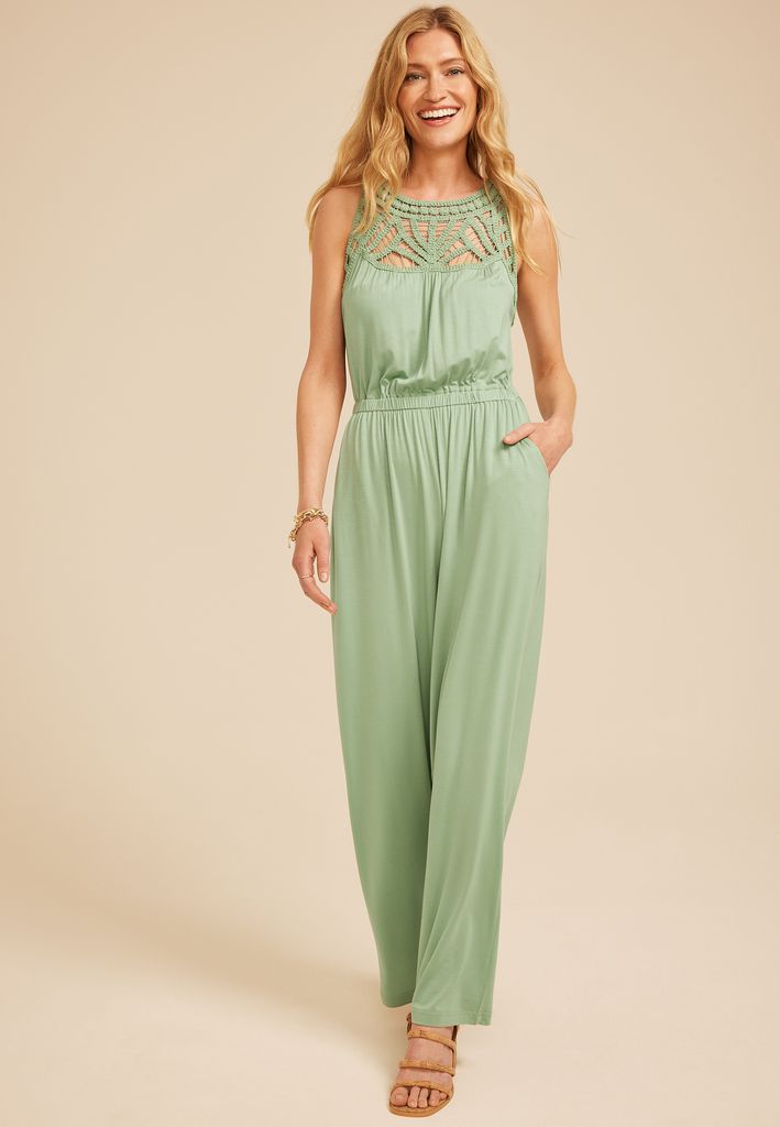 Bare Crochet Trim Jumpsuit - Image 3