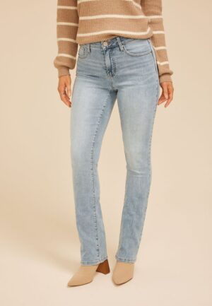 Everflex&trade; High Rise Back Dart Slim Boot Jean