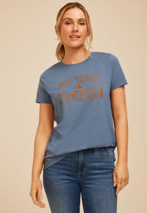 Not Today Pumpkin Classic Fit Graphic Tee