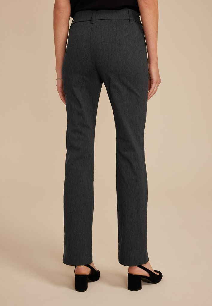 Heathered Bengaline Mid Rise Bootcut Pant - Image 2