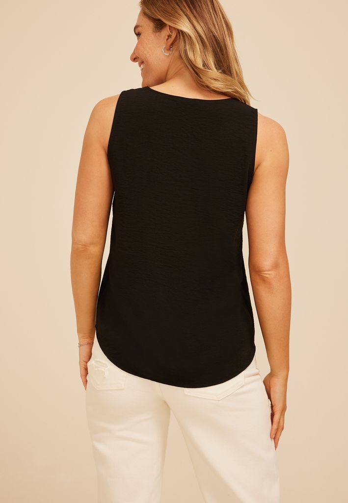 Lace Trim V Neck Tank Top - Image 2