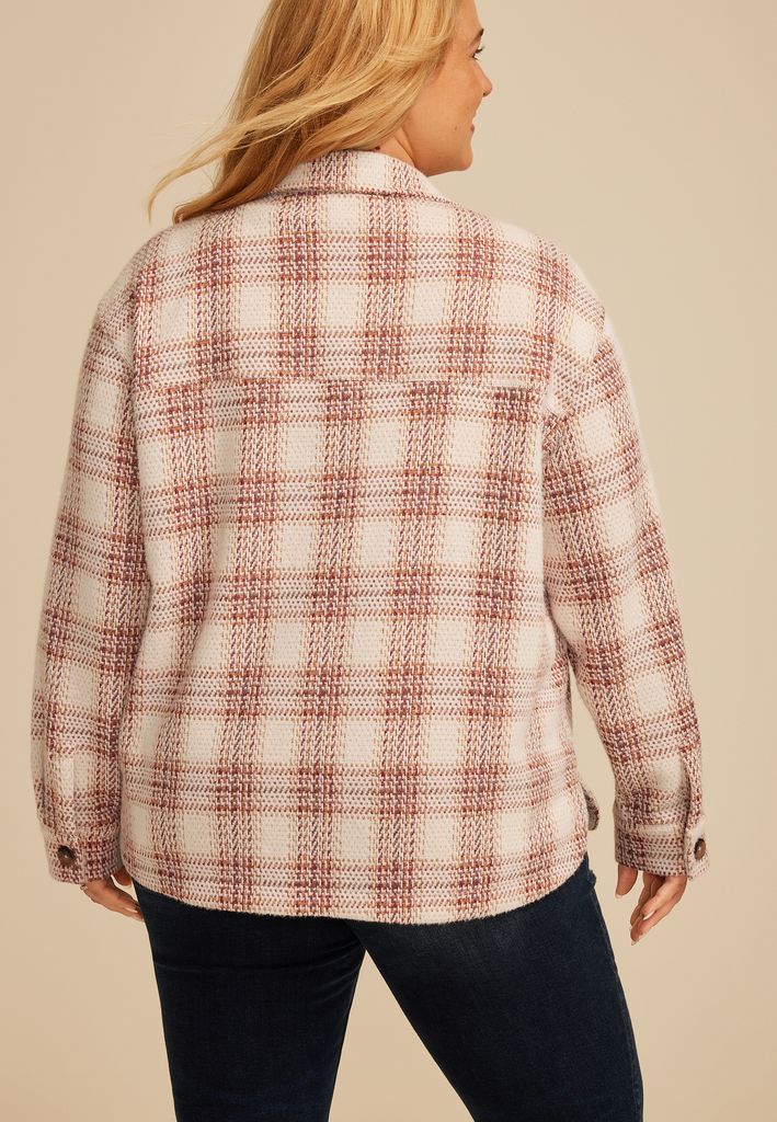 Plus Size Shortie Shoreline Shacket - Image 2