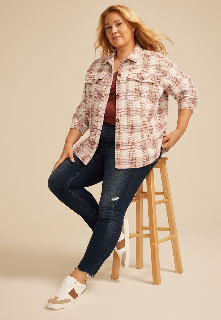 Plus Size Shortie Shoreline Shacket - Image 3