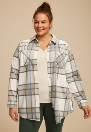Plus Size Wilder Fleece Shacket