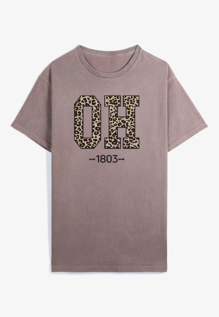 Leopard State Relaxed Graphic Tee