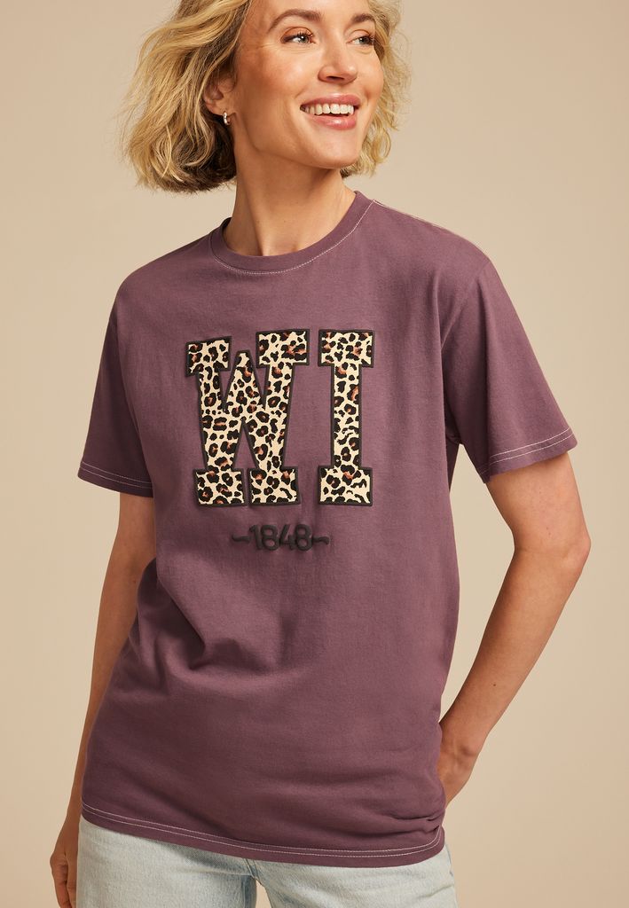 Leopard State Relaxed Graphic Tee - Image 3