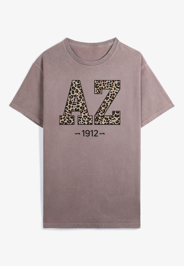 Plus Size Leopard State Relaxed Graphic Tee