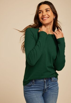 24/7 Ada Ribbed Long Sleeve Tee
