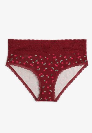 Simply Comfy Cotton Cherry Print Hipster Panty