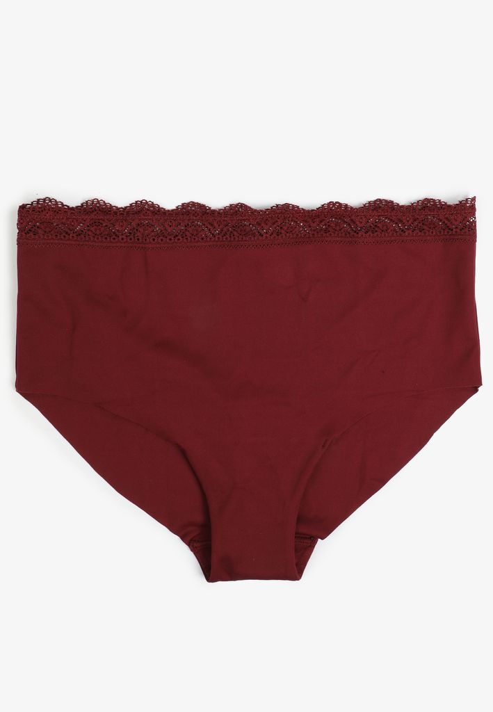 Invisibliss High Waist Lace Trim Hipster Panty