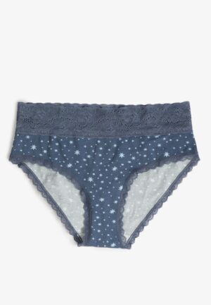 Simply Comfy Cotton Star Print Hipster Panty