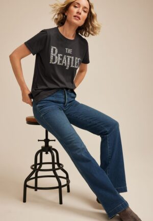 The Beatles Floral Classic Fit Graphic Tee