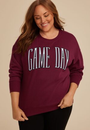 Plus Size Game Day Relaxed Fit Sweatshirt