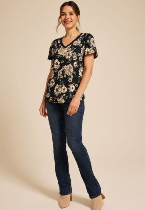 24/7 Holland Floral Tulip Sleeve Tee