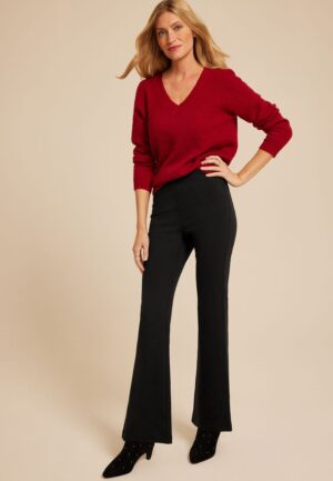 Ponte Pull On High Rise Flare Pant