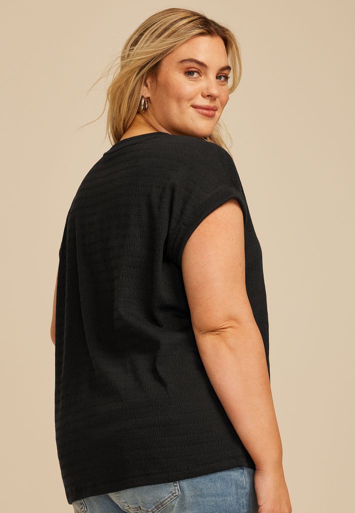 Plus Size 24/7 Textured Clara Tee - Image 2