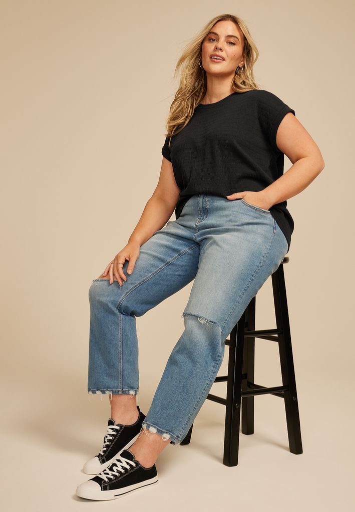 Plus Size 24/7 Textured Clara Tee - Image 3