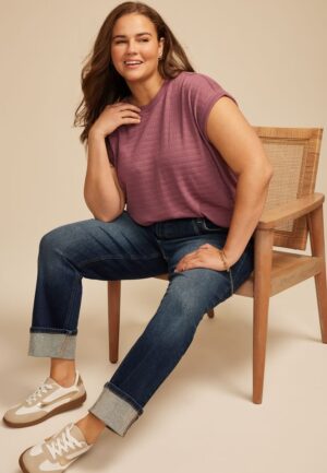 Plus Size 24/7 Textured Clara Tee