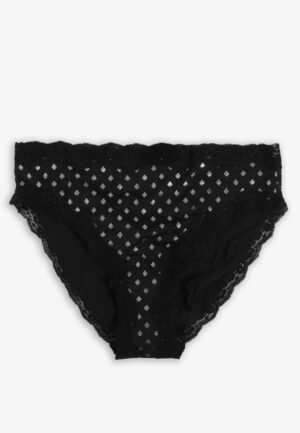 True Stretch Metallic Foil High Waist Jersey Bikini Panty