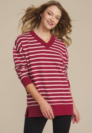 Willowsoft Striped Relaxed Fit Sweatshirt