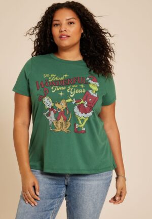 Plus Size Grinch Classic Fit Graphic Tee