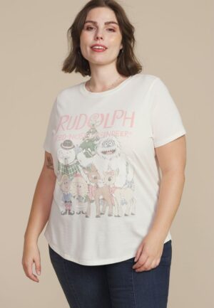 Plus Size Rudolph Classic Fit Graphic Tee