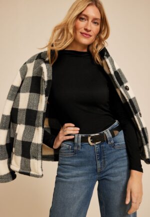 24/7 Mock Neck Long Sleeve Tee