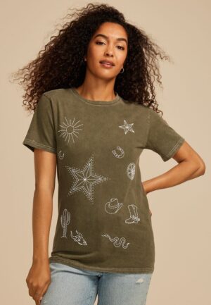 Stitched Country Icon Relaxed Graphic Tee