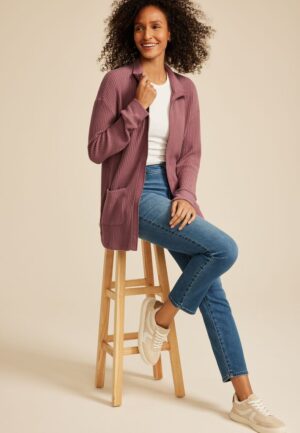 Cozy Waffle Zip Jacket