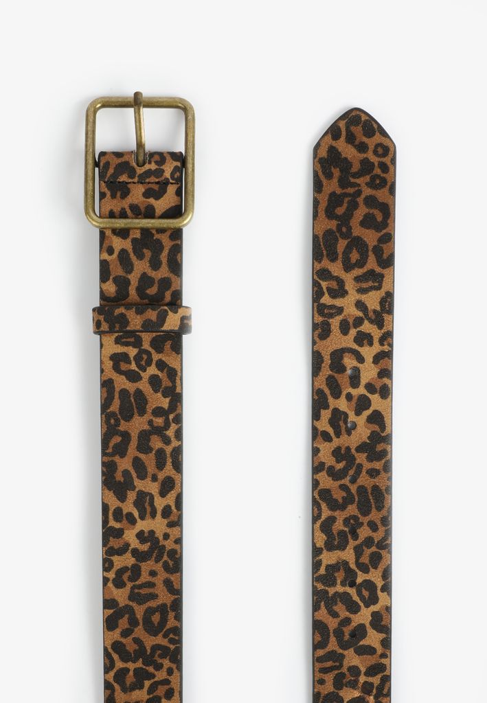 Plus Size Leopard Square Buckle Belt - Image 2