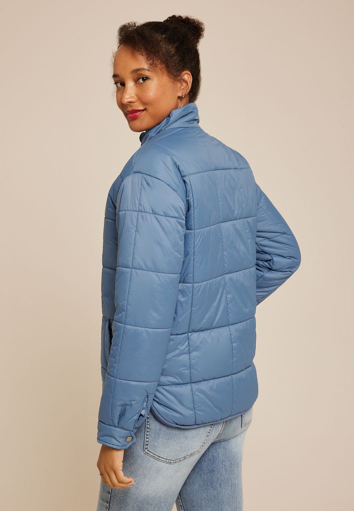 Blue Packable Quilted Puffer Jacket - Image 2