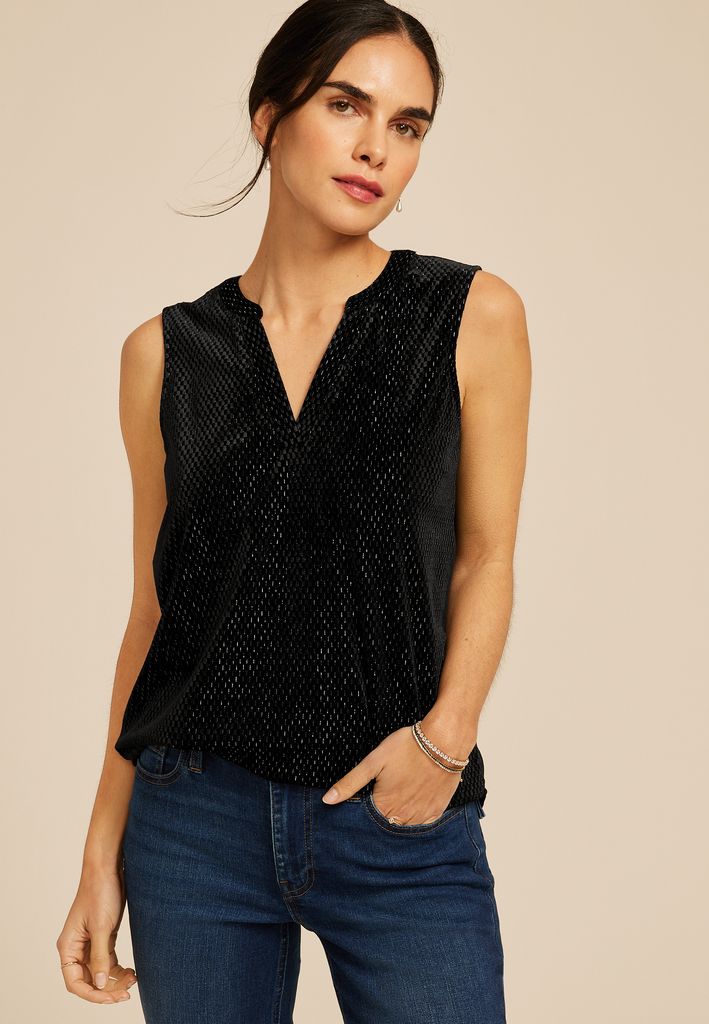 Atwood Velvet Shimmer Tank Top