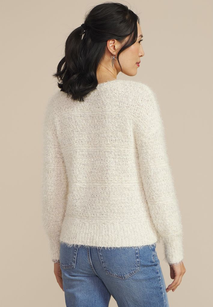 Tinsel V Neck Sweater - Image 2