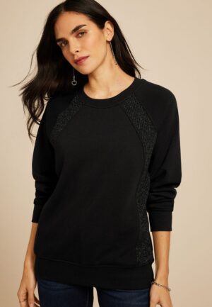 Studio Y Shimmer Tunic Sweatshirt