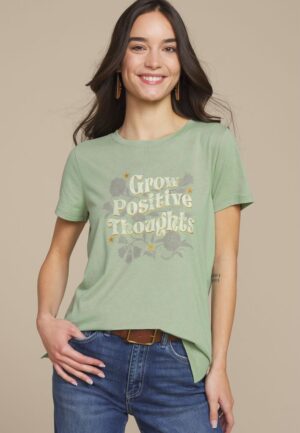 Grow Positive Thoughts Classic Fit Graphic Tee
