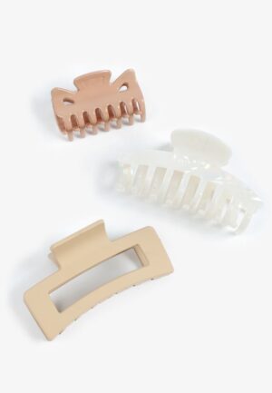 3 Pack Neutral Claw Clips