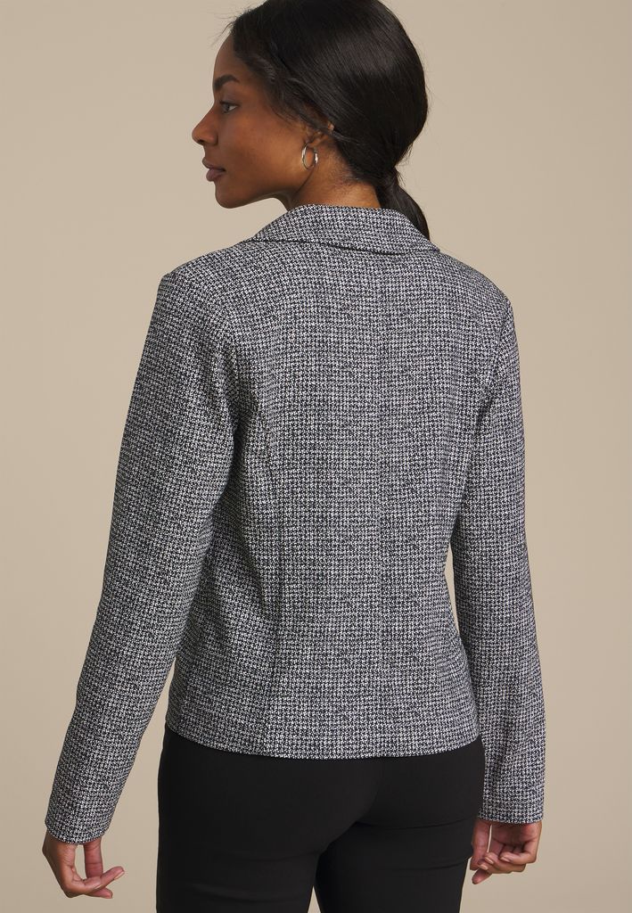 Faux Tweed Blazer - Image 2