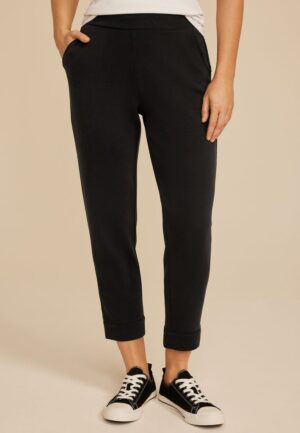 Cloud Scuba Knit High Rise Tapered Pant