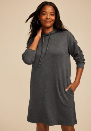 Hooded Sweatshirt Dress