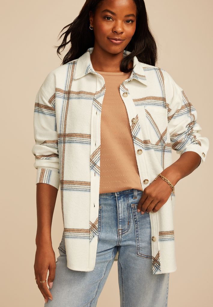Plaid Fleece Shacket
