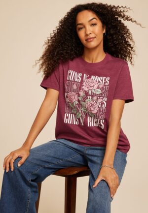 Guns N Roses Oversized Fit Graphic Tee